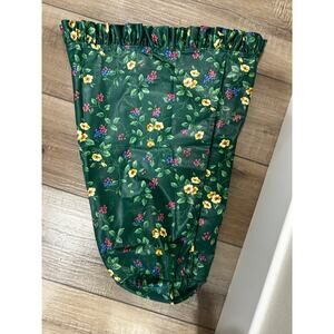 Longaberger UMBRELLA Basket Liner EMERALD VINE green Fabric NEW full size